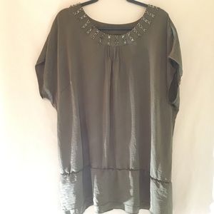 Apt. 9 Olive Green 2X Tunic